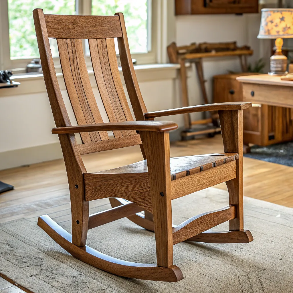 Handcrafted wooden chair from DIY course